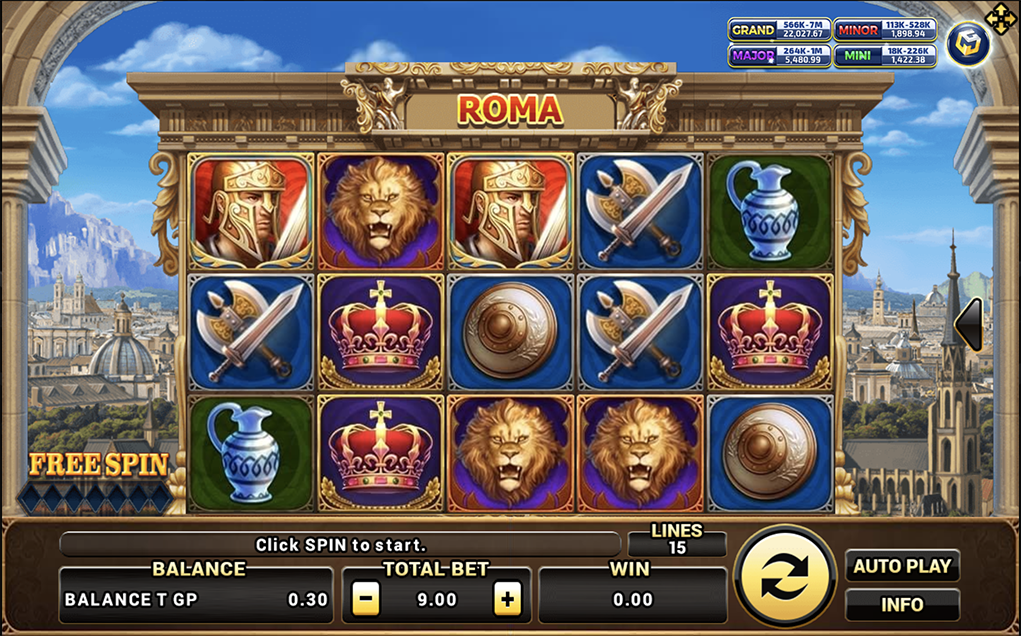 ทดลองเล่น roma  สล็อตโรม่า ฟรี 2